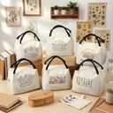 Teacher Appreciation Gifts Bulk Back to School Thank You Insulated Lunch Bags Teacher Reusable Lunch Bags Leakproof Totes End of Year Appreciation Gift for Men Women(12 Pcs,Floral)