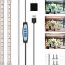Grow Lights for Indoor Plants, 16" Full Spectrum Plant Grow Light Strips with Upgrade Timer 6/12/16 Hrs, 5 Dimmable Levels, 120 LEDs Sunlight Growing Lamp for Indoor Greenhouse, Seedlings