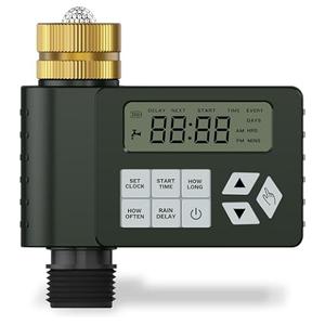 Hose Faucet Water Timer for Outdoor Garden, Ortis Programmable Sprinkler Timer with Rain Delay/Manual/Automatic Mode, IP67 Leak-Proof Design for Lawn Yard, 1 Outlet