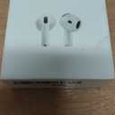 Apple AirPods 4 Wireless Earbuds, Bluetooth Headphones, Personalized Spatial Audio, Sweat and Water Resistant, USB-C Charging Case, H2 Chip, Up to 30 Hours of Battery Life, Effortless Setup for iPhone