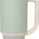 Ello Oasis 40 oz Tumbler with Handle & Retracting Straw | Reusable Insulated Stainless Steel Cup 100% Leakproof, Gifts for Teens Women Men | Keeps cold for 20 Hours, Cup Holder Friendly, Pistachio