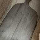 Muso Wood Small Cutting Board with Handle, Walnut Wooden Chopping Boards for Bread, Vegetables & Fruits, Dinner Cheese Board with Hole(15.2x7.3 Inches)