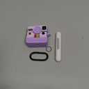 Retro Cases for AirPods 4 Case 2024 with Cleaner Kit - VISOOM Cute Fancy Protective AirPods 4th Gen Cases Cover Men Women Unique Polaroid Soft Cover for Apple AirPod iPods 4 Wireless Charging Case (P-Deep Purple)