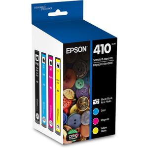 EPSON 410 Claria Premium Ink Standard Capacity Photo Black & Color Combo Pack (T410520-S) Works with Expression XP-530, 630, 640, 7100, 830