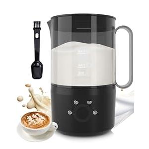 4-in-1 Electric Milk Frother and Steamer, 10oz/300ml Warm and Cold Foam Maker for Coffee, Latte & Cappuccino, White