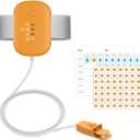 Bed Wetting Alarm for Kids, USB Rechargeable, Pee Alarms with Loud Sound & Strong Vibration, Potty Training for Children, Orange