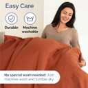 Queen Size 4 Piece Sheet Set - Comfy Breathable & Cooling Sheets - Hotel Luxury Bed Sheets for Women & Men - Deep Pockets, Easy-Fit, Soft and Wrinkle Free Sheets - Terracotta Oeko-Tex Bed Sheet Set