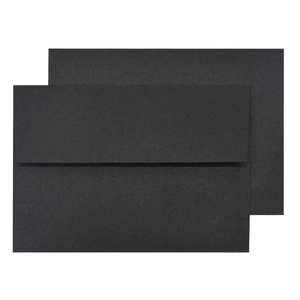 A7 Black Invitation 5x7 Envelopes - Self Seal, Square Flap