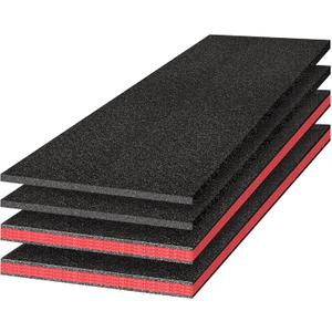 2PCS 45x22x1.5 in & 2PCS 45x22x0.4 in Tool Box Foam Tool Organizer, Customizable High Density Polyethylene Toolbox Foam Inserts for Toolbox Drawer and Storage