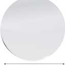 DARENYI 12 inch Glass Round Mirror with Adhesive Tapes, Frameless Wall Mounted Circle Mirror for Wall Door Home Bathroom Bedroom Living Room Decor