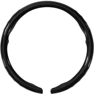 Car Steering Wheel Cover for Dodge RAM 1500/2500/3500 Carbon Fiber Texture | Protective Cover with Anti-Slip Design Compatible with 15.5-inch Wheels Customization Accessories for Men and Women