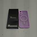 FNTCASE for iPhone 17 Case: [Compatible with Magsafe] Translucent Matte Cases with [Full Camera Protection] [Screen Protector] Military Grade Shockproof Protective Phone Cover - Light Purple (iPhone 17(6.3 inch))