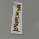 DaQin Gold Band Compatible with Apple Watch Bands for Women 40mm 38mm 41mm 42mm, Metal Chain Link Steel Replacement Accessories Bracelet for iWatch Bands Series 11 10 