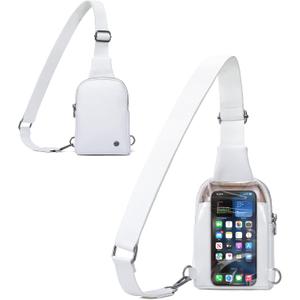 INICAT Anti Theft Crossbody Bags for Women Small Sling Bag Travel Essentials Fanny Packs Cross Body Purses Birthday Gifts (Navajo White With Touchscreen Window)