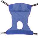 Invacare R114 Full Body Sling with Commode Opening for Patient Lift, Medium, Polyester, Purple/Blue