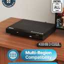 2026 Model HDMI DVD Player for TV | 1080P Region Free DVD-Players for Smart TV | Mini DVD Player with USB, CD & MP3 | HDMI Cable, RCA Cable & Remoted Control | MAJORITY DVD