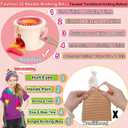 Sentro Knitting Machine,Sentro 32 Needles Mushroom Knitting Machine for Adults and Beginners Automatic Circular Weaving Spinning Knitting Loom Machine Kit for Kintting Toys,Hats,Scarf,Sweater