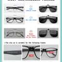 LianSan Upgraded Polarized Clip On Sunglasses Over Prescription Glasses,Flip Up Sun Shades Fit Eyeglasses Anti Glare