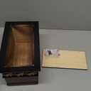 Urns for Ashes - Patriotic Cremation Urn with American Flag - Enduring Ashes Keepsake - Decorative Urns for a Lasting Tribute (Brown)