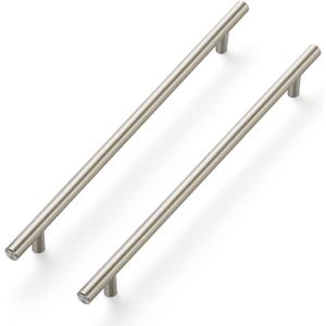 Ravinte 12-1/2 Inch Cabinet Handles Brushed Nickel Stainless Steel Kitchen Cupboard Hardware Cabinet Handles 10" Hole Center 4 Pack