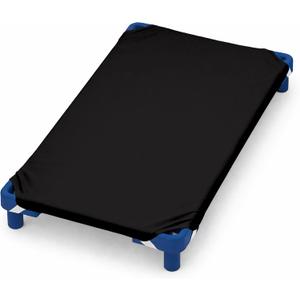 Pack of 6 Cot Sheet for Daycare Preschool Cot Bed -Polyblend Fabric with Corner Elastic Cots Sheets Fits On 22" X 52" Inches Size Toddler and Preschool Daycare Cot Black 22 X 52 Size