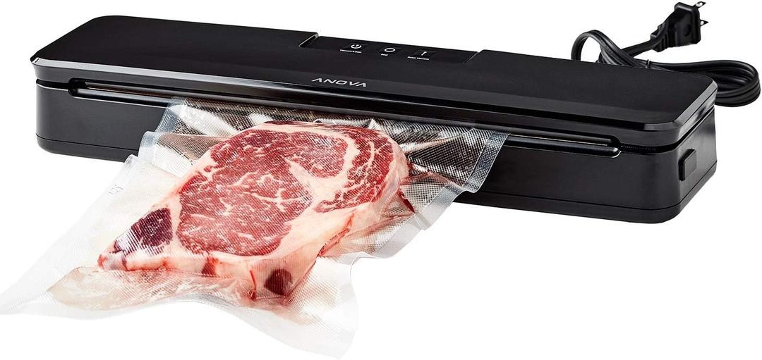 Anova Culinary Vacuum Sealer, Slim & Compact, Includes 10 Pre-Cut Bags (BPA-Free), Wet & Dry Dual Food Vacuum Sealer Machine for Sous Vide and Long-Term Storage