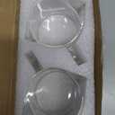 Espresso Cups Set of 2, 4 Oz Espresso Shot Glass with Handle Double Spout Cups Clear Glass Milk Cup Coffee Accessories Great for Making Coffee Desserts Salad Dressing