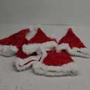 RJVW 5 Pcs Santa Hats Christmas Hats: Xmas Holiday Hat for Adults, Unisex Velvet Classic Santa Hat for Xmas New Year