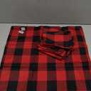 DII Buffalo Check Collection, Classic Farmhouse Cloth Napkin Set, 20x20, Red & Black, 6 Piece
