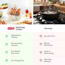 Dash Rapid Egg Cooker - Boiler, Poacher & Steamer - Includes Measuring & Recipe Guide - Dishwasher Safe - BPA Free - Holds 7 Eggs, Lavender