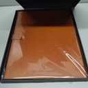 GALLAWAY LEATHER Padfolio Folder – Slim Portfolio Organizer Holder for Letter Legal A4 Note Pads Notebooks for Men and Women Refillable Business Leather Folio Binder, Brown