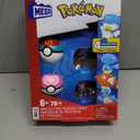 MEGA Pokmon Action Figure Building Toys Set, Water-Type Trainer Team with 79 Pieces, 2 Inches Tall, for Kids