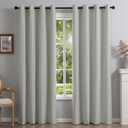 DrapeMaster Fire Retardant Blackout Curtains, 84 Inch, 2 Panels, NFPA701 Standard, Thermal Insulated, Grommet Top, Fluorine Free, for Bedroom Living Room Gray (Gray, 52" W x 84" L (Pack of 2))