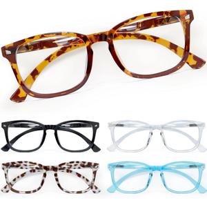 CCVOO Reading Glasses for Women/Men, Eyeglasses, Blue Light Readers for Women/Men, Computer Eye Glasses, Cheaters (*C1 Mix)