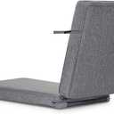 SUNROX All-Weather Fade-Resistant Lounge Chair Cushions DryFast Foam Chaise Lounge Cushions for Outdoor Furniture Patio Pool Lounge Chaise Cushions with Adjustable Straps 80x26 Inch, Heather Charcoal