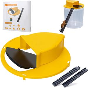 Mouse Trap Bucket- 5 Gallon Bucket Lid Mouse Rat Trap- Automatic Reset Flip and Slide Mouse Trap - Humane Mouse Rat Traps for Indoor Outdoor Use