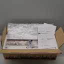 RICHER HOUSE Floating Shelves Set of 3, Farmhouse Bathroom Wall Mounted Shelves with Invisible Brackets Over Toilet, Wall Shelves for Bathroom Bedroom, Living Room, Kitchen - Rustic White (2+1)