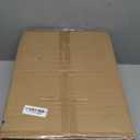 EDISHINE 23.6" Glass Table Lamp Set of 2, DIY Refillable Bedside Lamp with Linen Lampshade & Rotary Switch, E26 Base, Nightstand Light for Living Room, Bedroom, Office