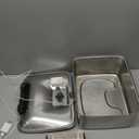 Kastty 4 Gal Dog Water Fountain for Large Dogs,15L Stainless Steel Dog Water Bowl Dispenser Triple Filtration,Ultra Quiet Automatic Pet Water Fountain with Water Level Window and LED Light(FS76)