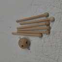 Kodrily Wooden Mobile Frame Kit, Sturdy Mobile Hanging Frame Holder, Spherical Six Legs Wooden Mobile Hanger Mobile Arm for DIY Crafts Wind Bells Bed Bell Toys Home Decoration
