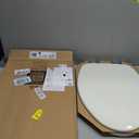 Bemis 1500EC 146 Almond Elongated Molded Wood Toilet Seat with Easy-Clean & Change Hinge