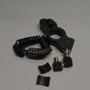 FRP Motorcycle Grip Lock - Universal Anti-Theft Handlebar Security for Bikes, Scooters & ATVs - Brake/Throttle Lock with Helmet Hook,Black