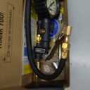 Tire Inflator with Pressure Gauge and Longer Hose  Most Accurate, Heavy Duty Air Chuck with Gauge for Air Compressor Tire Inflator Attachment  100PSI