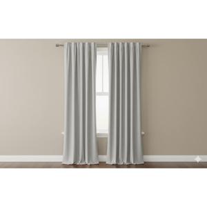  Elegant Home Fashions EHF Window Panel Blackout Curtain, Cloud Grey