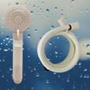 RV Bathroom Shower Sprayer Kit - Bisque Parchment Shower Head with Handheld Shower 60" Hose for Camp and Travel Trailer
