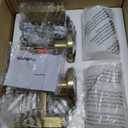 Vanity Lighting Fixtures with White Frosted Glass Shade, Modern Gold Wall Lamps for Bathroom Mirror Bedroom Living Room Porch, 2 Pack T001GD-L1-P2