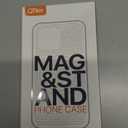 QTlier case for iPhone 16pro, 360 Rotatable Ring Stand, Raised Camera Frame, Shockproof with MagSafe Black