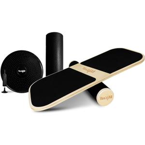 Yes4All Balance Board Sports Trainer, Surf Trainer Board With Adjustable Stoppers, Improve Core Strength and Balance Control