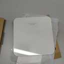 Ovutek Bathroom Scale for Body Weight, Highly Accurate Digital Weighing Machine for People, Upgraded Batteries Included, Compact Size, LED Display, Physician Scale with Sturdy Tempered Glass, 400lb (White)