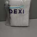 DEXI Bathroom Rug 24x16, Non Slip Washable Bath Mat for Shower Floor, Absorbent Soft Bathmat with Rubber Backing, Quick Dry Microfiber Carpet, White